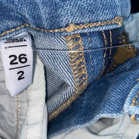 LOFT the 90’s short high rise regular fit denim shorts size 26 - Picture 11 of 11
